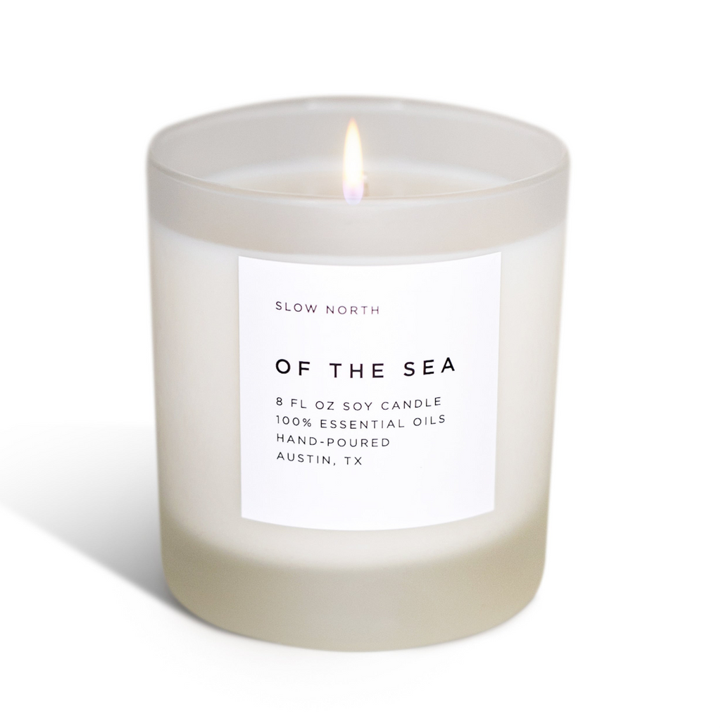 Of The Sea - Signature Candle (Eucalyptus , Lavender , Peppermint)