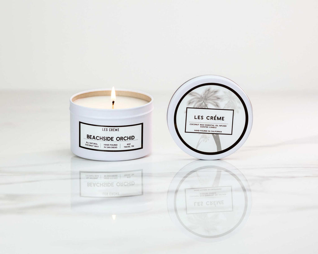 Beachside Orchid Scent Coconut Candle