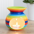 Rainbow Wax Melt Essential Oil Burner Warmer-0